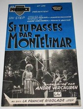 Partition vintage music sheet ANDRE VERCHUREN : Par Montélimar * Accordéon