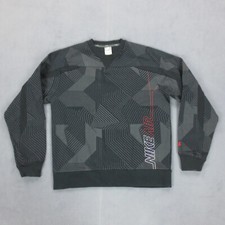 Sweat Crewneck Oversized Graphique Allover Vintage Y2K Nike Air Homme M Noir