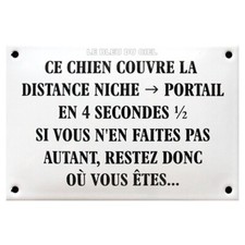 Plaque humoristique