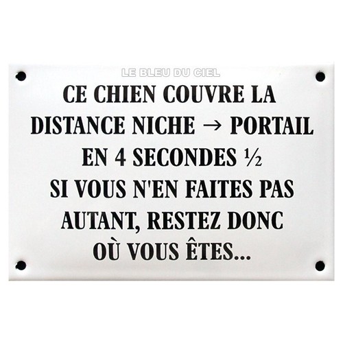 Plaque humoristique