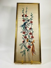 Broderie Sur Soie Oiseaux