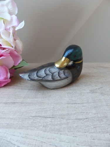 Vintage canard métal peint - métal,