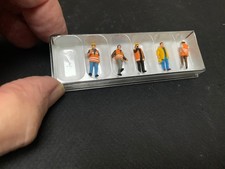 PERSONNAGES PREISER HO REFERENCE 10420 OUVRIERS AVEC GILETS DE SIGNALISATION