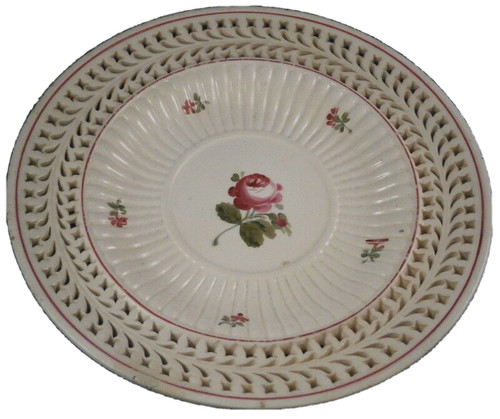 Assiette florale faïence - assiette, en
