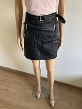 Jupe noire en simili cuir