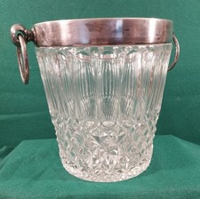 Seau à champagne, cristal et