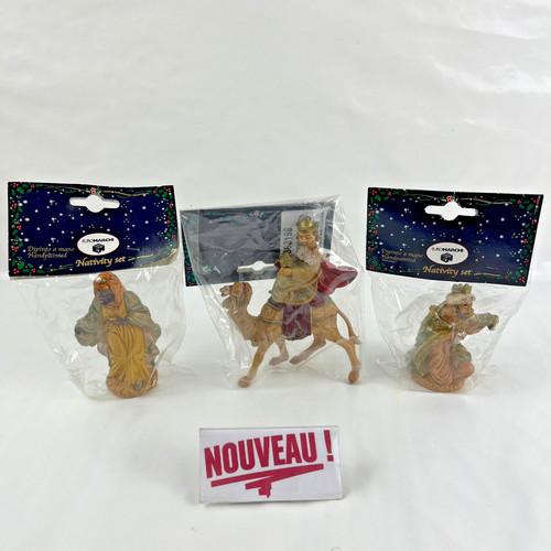 Lot santons rois - rois, mages