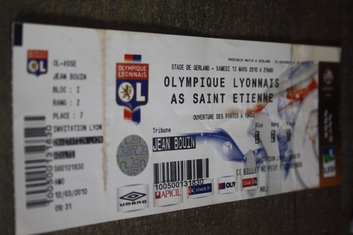 Ticket lyon v - ticket, etienne