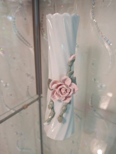 Vase soliflore porcelaine rose - vase,
