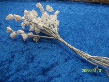 Ancien bouquet de muguet bleu en tissu pour création chapeaux, autre..N°475