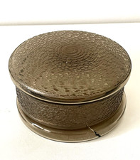Boite art deco verre fumé - art,