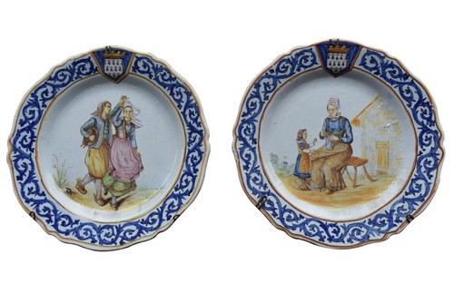 Paire assiette henriot - paire, d'assiette