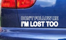 Don'T Follow Me Im Lost Too Drôle Voiture Personnalisé Stickers Jdm Rat Scène