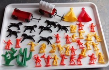 lot figurine  indien  cow boy