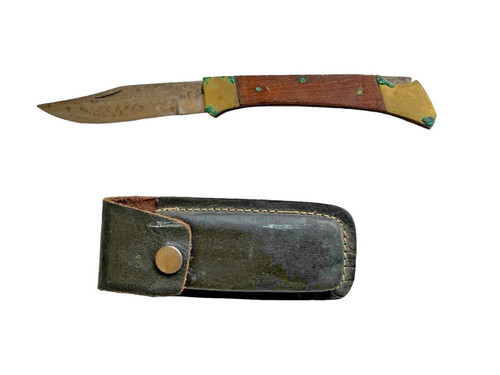 Ancien couteau pliant bois - couteau, et