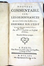 LIVRE ANCIEN JOUSSE