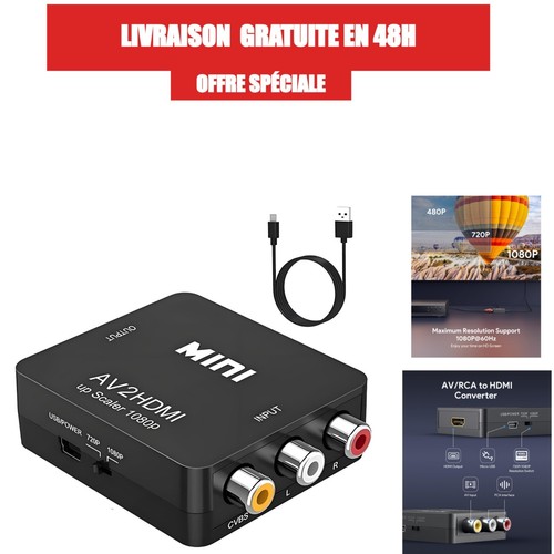 Adaptateur rca vers - adaptateur,