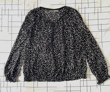 Top / blouse femme noir pois