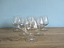 6 verres a cognac en cristal de sèvres signé H 13,5 cm