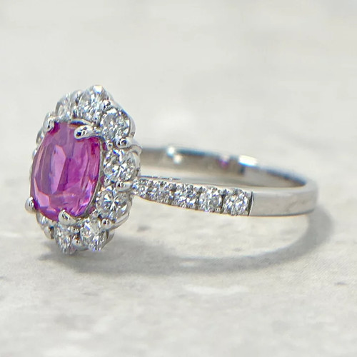 Bague saphir violet non - en,