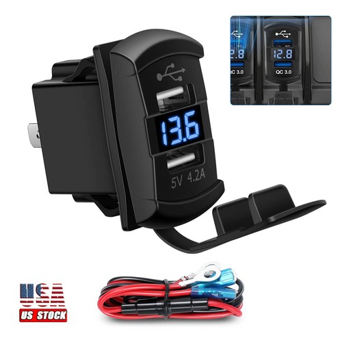 12v dual usb charger socket - 12v,