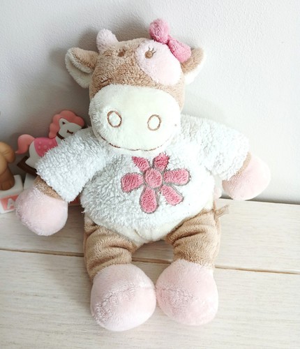 Noukie doudou peluche - noukie's, vache