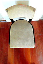 RENE PROU Chaise bois 1930 Vintage