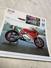 Ducati 750 TT F1 1985 carte moto collection Atlas Italie