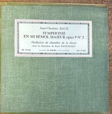 KARL  RISTENPART / J-C BACH symphony op.9 no 2  /  LES DISCOPHILES FRANCAIS