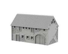 GRANGE ETABLE FARMSTEAD BARN 3D PRINT Décor Wargame Terrain Bolt Action WWII