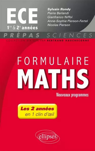 Formulaire maths ece - ece, 2e