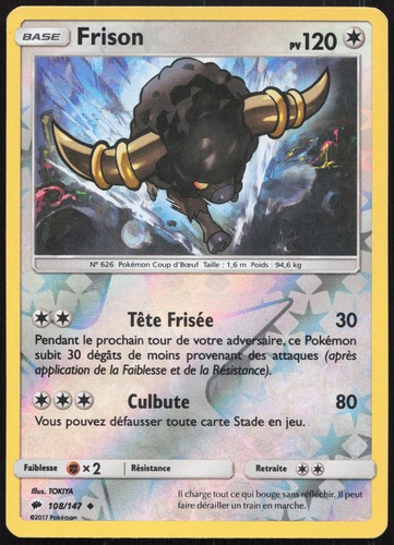 Carte pokémon frison - carte,