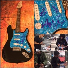 GFA Cedric Bixler Bande x5 At The Drive-In Signé Électrique Guitare A2 COA