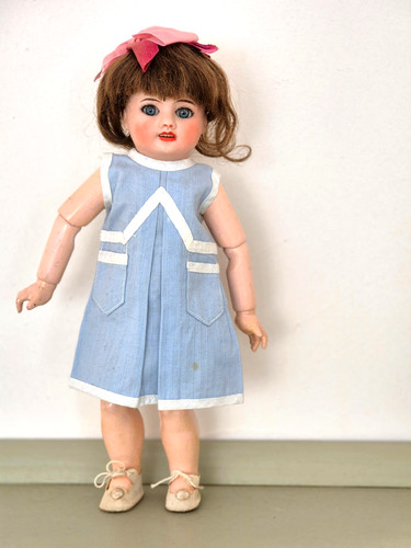 Ancienne poupée bleuette unis - ancienne,