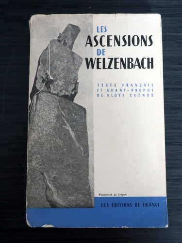 Les ascensions welzenbach - les, de