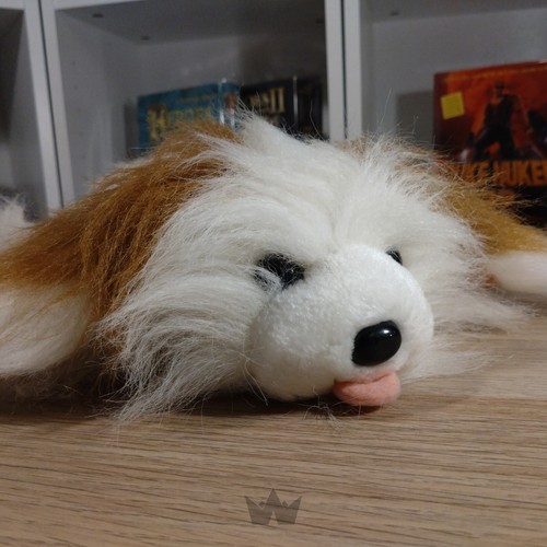 Mignonne peluche chien couché - mignonne,