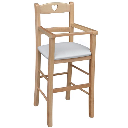 Chaise haute bois - haute, en