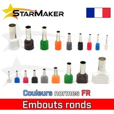 Embout de câblage isolé à sertir 0.5/0.75/1/1.5/2.5/4/10/16 mm² Simple / Double