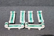 Beau Lot 6 Porte Couteau Céramique Signé Sainte Radegonde