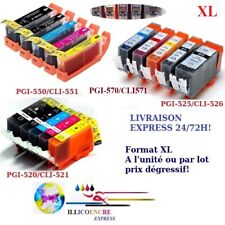 Cartouches compatibles Canon Pixma PGI CLI  520/521 525/526 550/551 570/570 XL