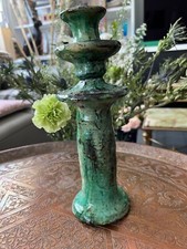 Magnifique bougeoir vert de