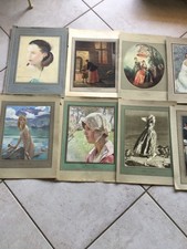 Lot de 10 typogravures issues