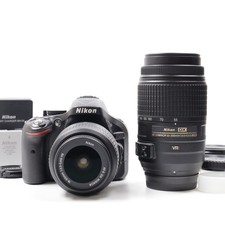 Appareil photo Nikon D5200 w/18-55mm 55-300mm (Nombre d'obturateurs:47554) [T...