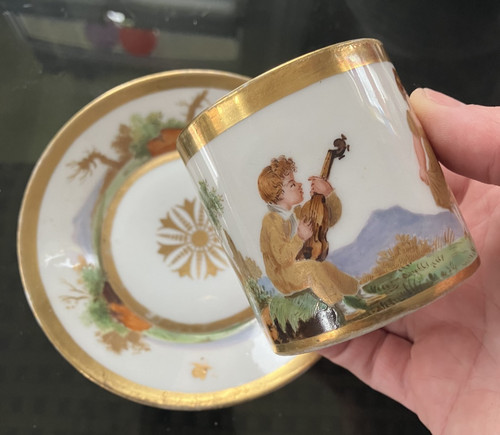 Superbe tasse porcelaine vieux - tasse,