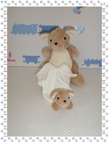 Doudou peluche kangourou - -,