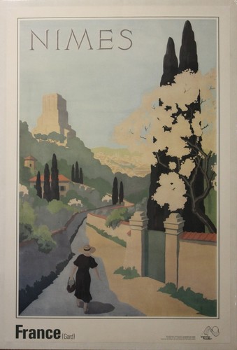 Nimes 1934 affiche originale - "nimes,