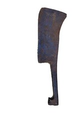 rare ancienne feuille de boucher zoomorphe tête dragon ?  boucherie charcuterie