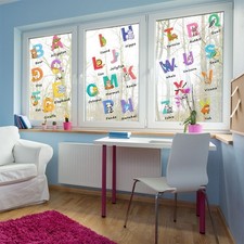 Autocollants colorés ABC