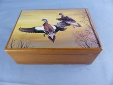 Ancienne boite a bijoux musicale musique , mouvement SANKYO canards  , testé OK