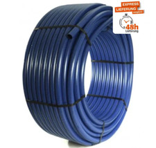 Tuyau RC 50m PE100 25mm 2,3 Tuyau d'eau potable Tuyau d'eau PN16 DVGW bleu ma...